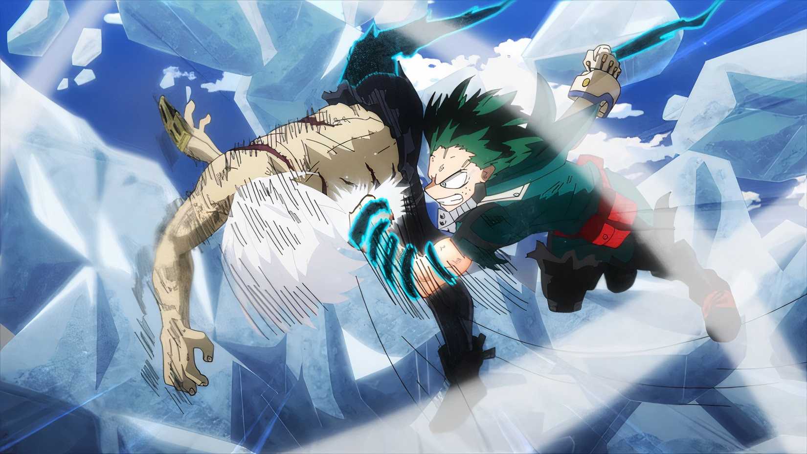 Deku pummeling Shigaraki
