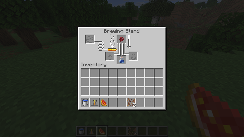 Minecraft Brewing a Health Potion