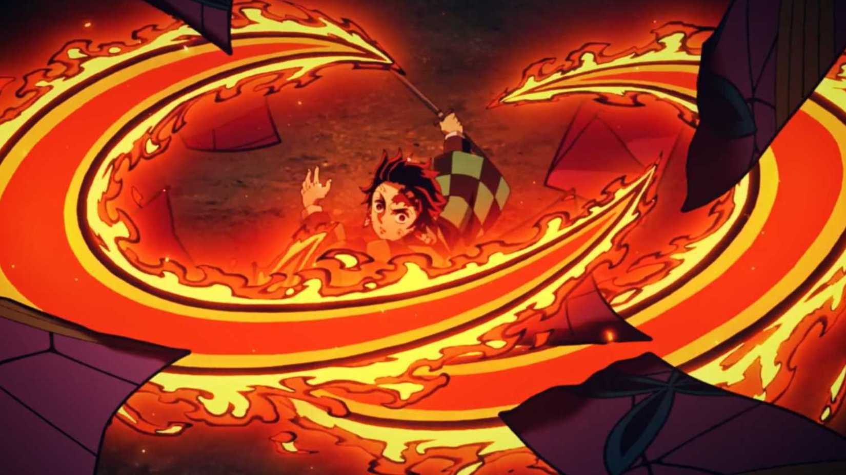 Sun Breathing Third Form: Raging Sun in Demon Slayer