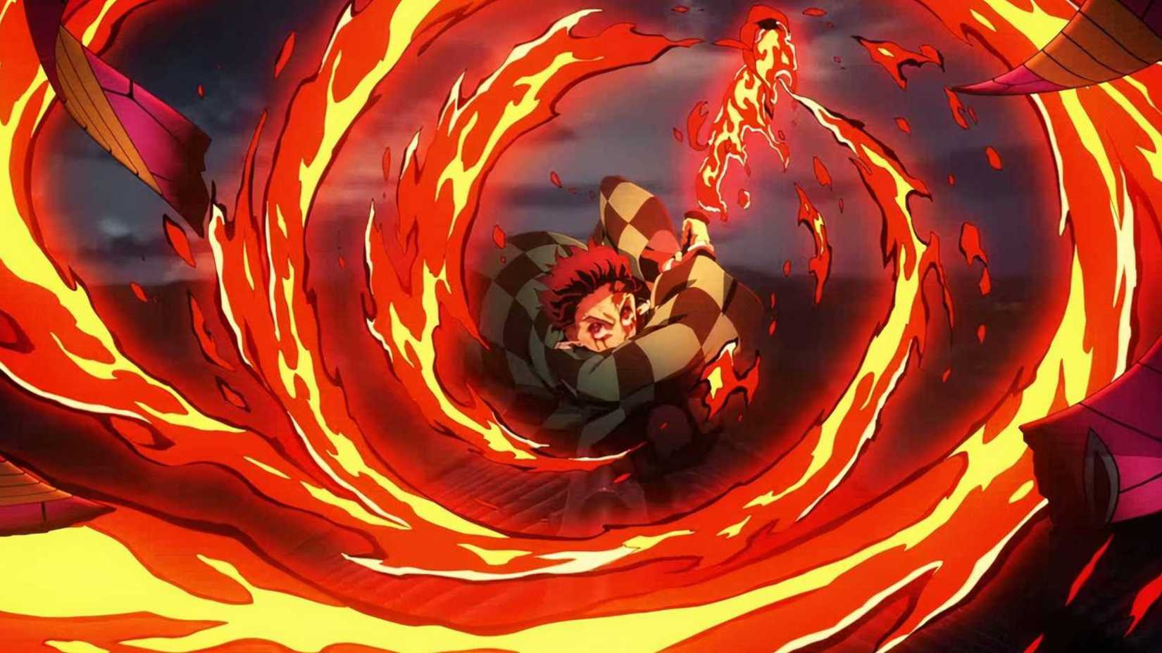 Sun Breathing Fourth Form: Burning Bones, Summer Sun in Demon Slayer