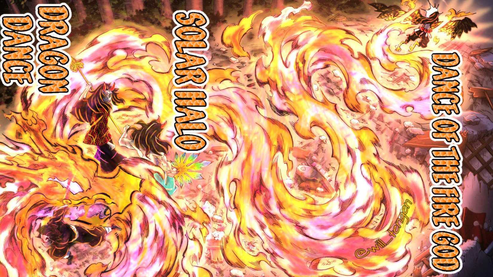 Sun Breathing Ninth Form: Dragon Sun Halo Head Dance in Demon Slayer