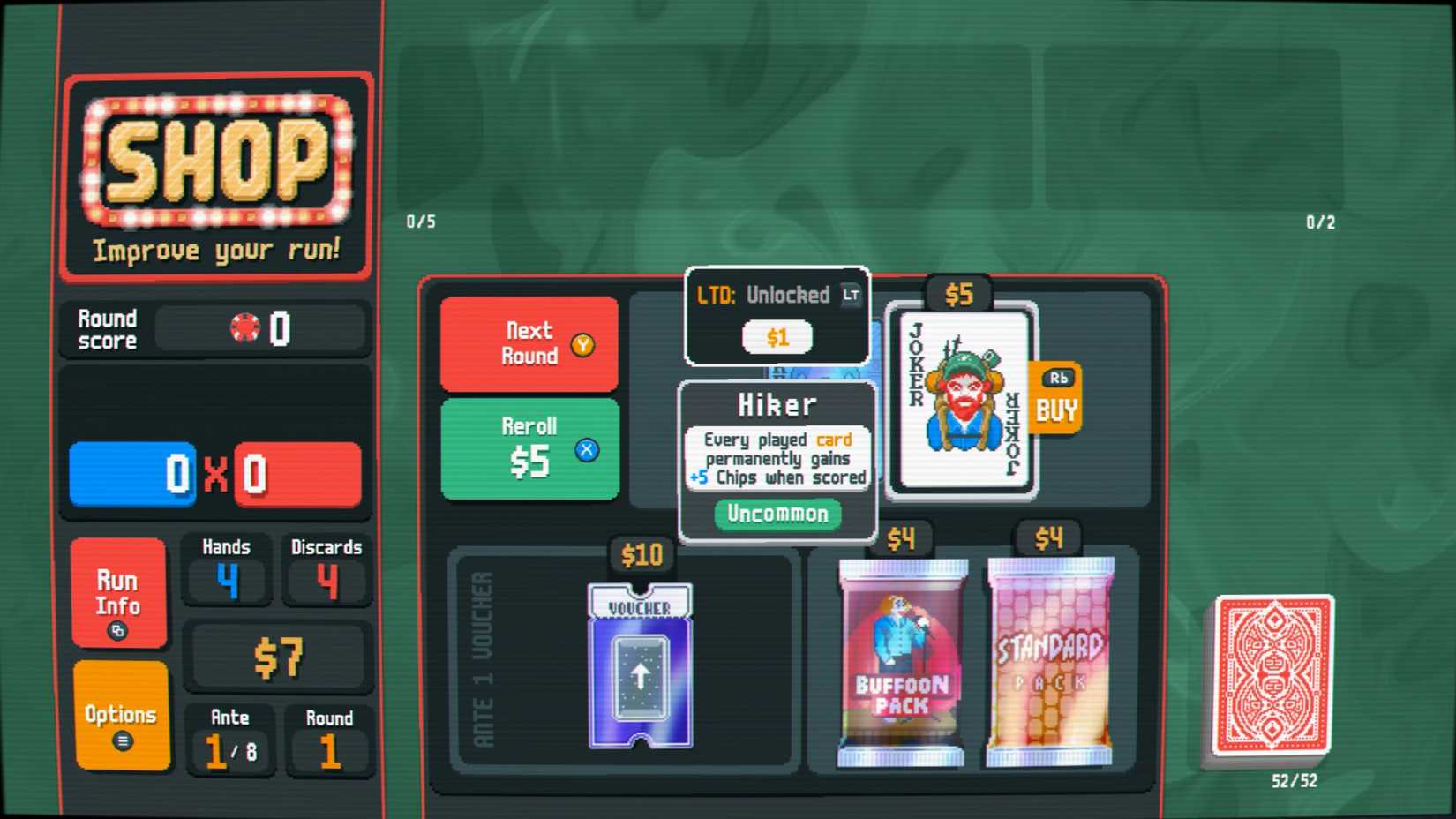 Lock The Deal mod for Balatro