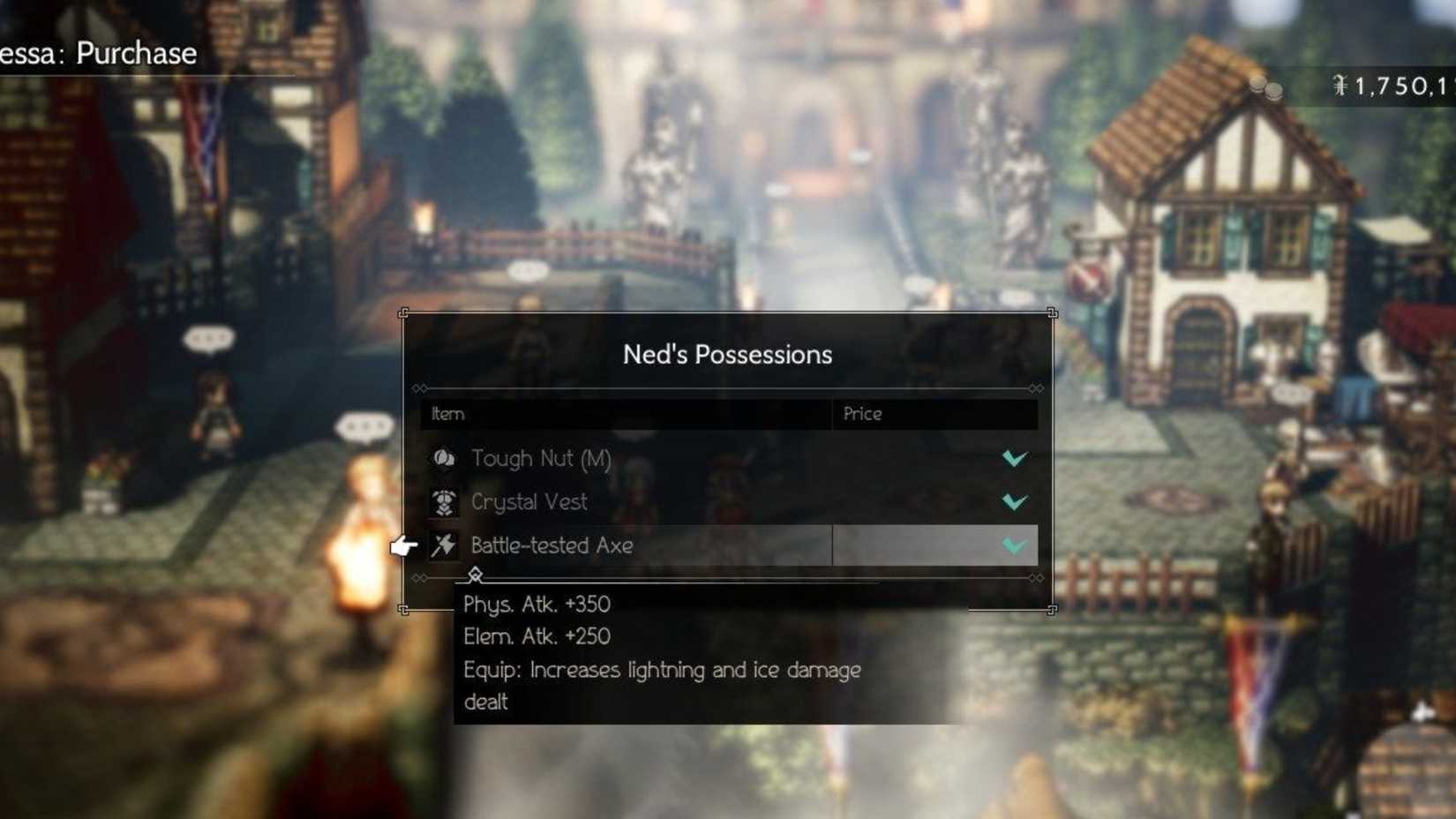 Battle-Tested Axe in Octopath Traveler