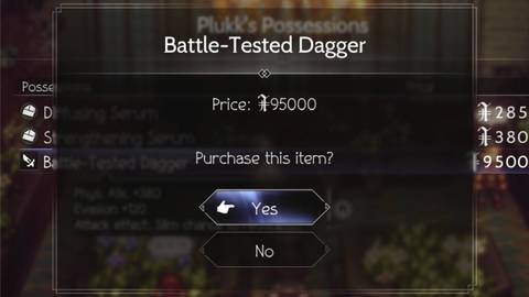 Battle-Tested Dagger in Octopath Traveler
