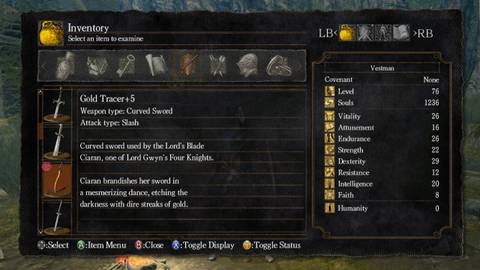 Gold Tracer in Dark Souls