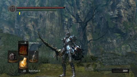 Quelaag's Furysword in Dark Souls