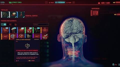 Camillo RAM Manager in Cyberpunk 2077