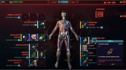 Titanium Bones in Cyberpunk 2077
