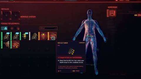 Reflex Tuner in Cyberpunk 2077