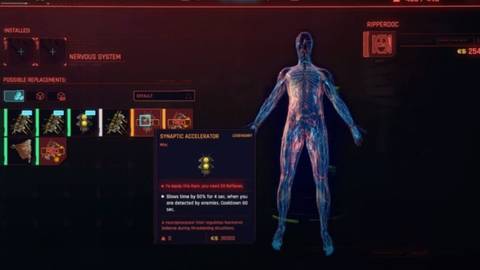 Synaptic Accelerator in Cyberpunk 2077