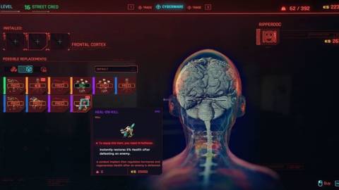 Heal-On-Kill in Cyberpunk 2077