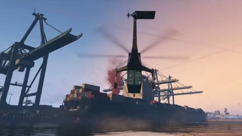 Los Santos Port Area in Grand Theft Auto 5