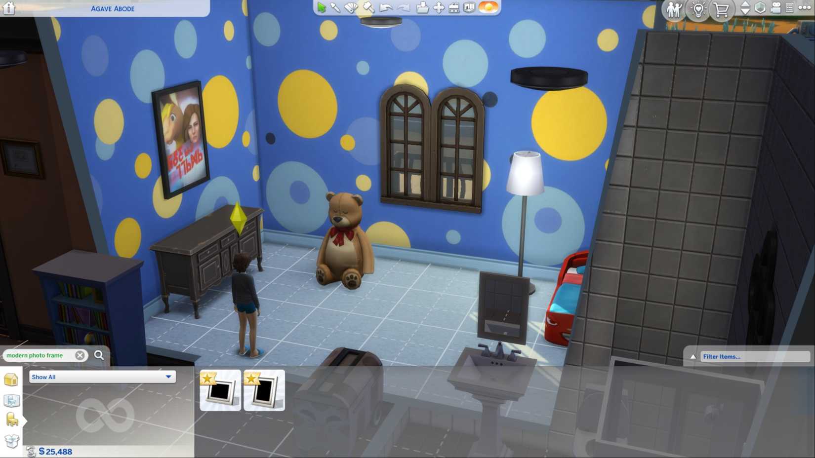 modern photo frame the sims 4