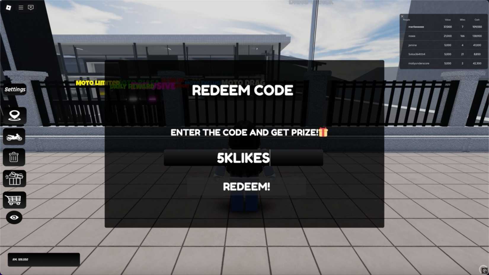 Barr Code Racing Motorcycle Roblox Moped Bike Racing Codes