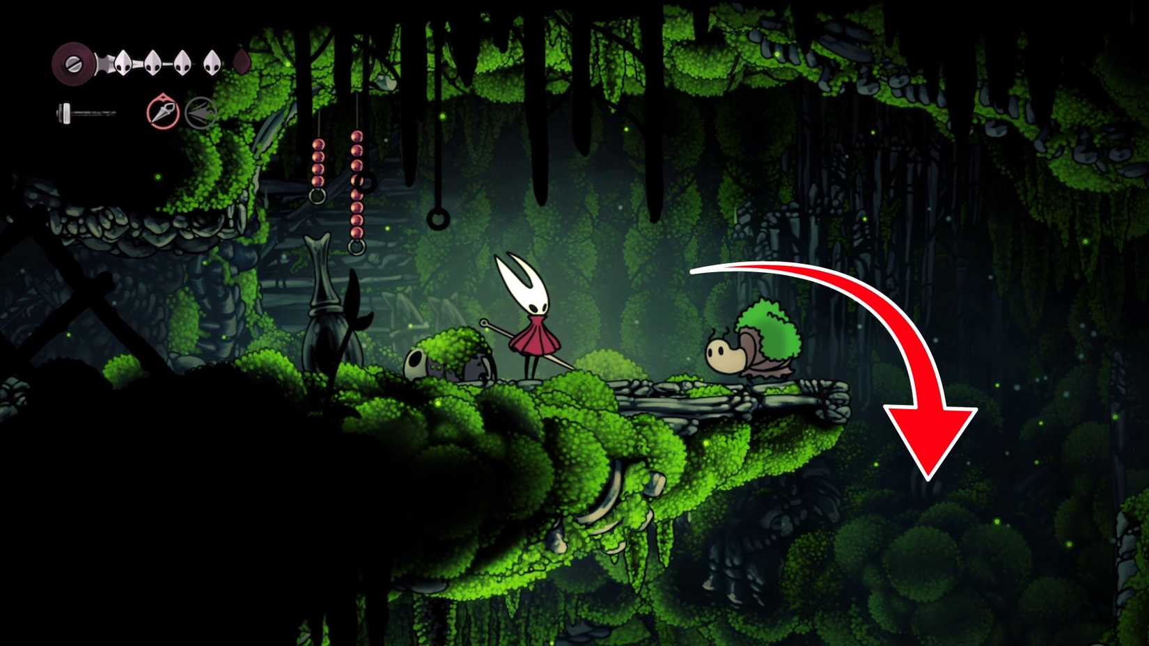 mossy ledge in hollow knight silksong