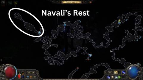 navali's rest map location in path of exile 2