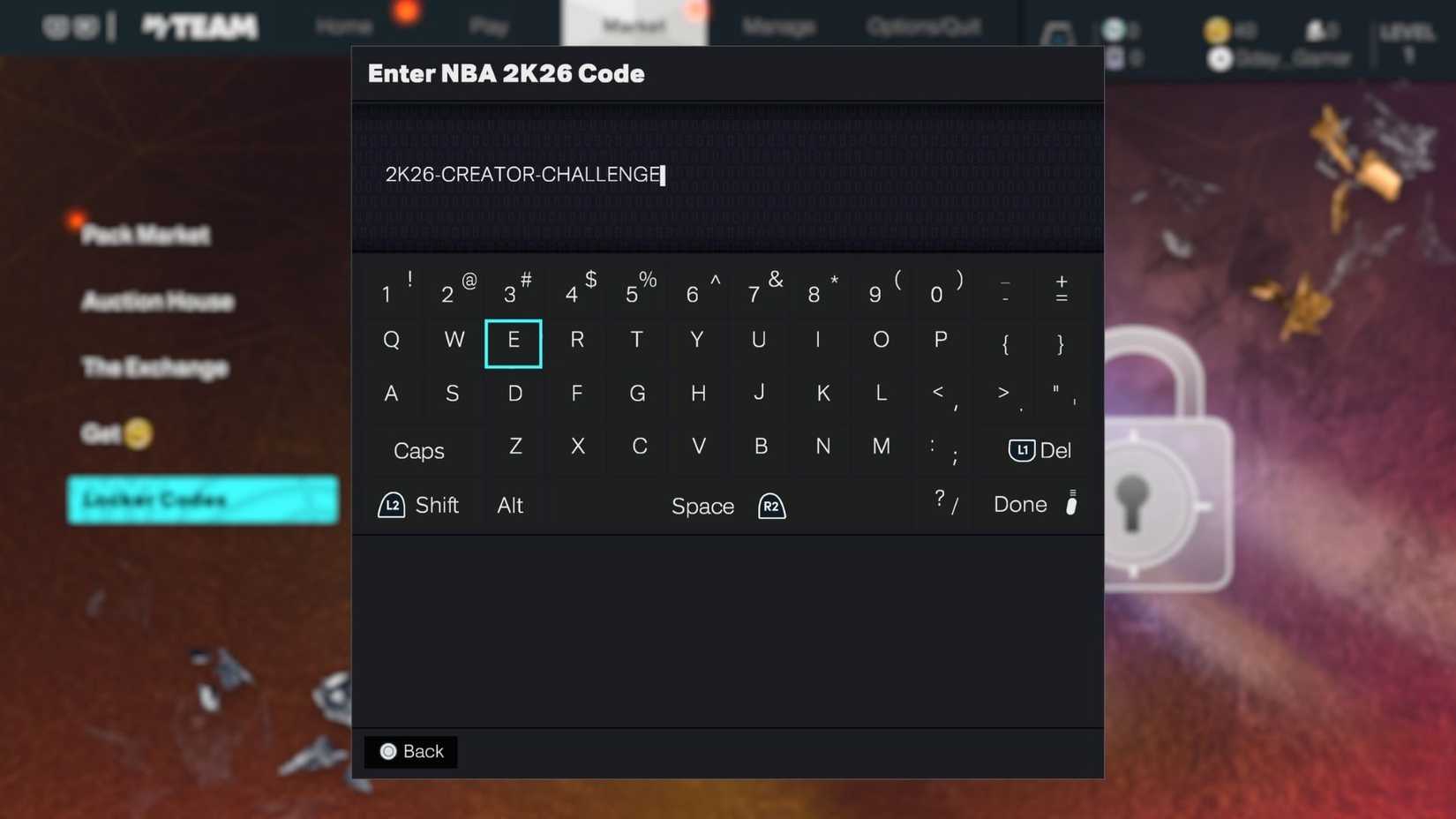 A Locker Code in NBA 2K26