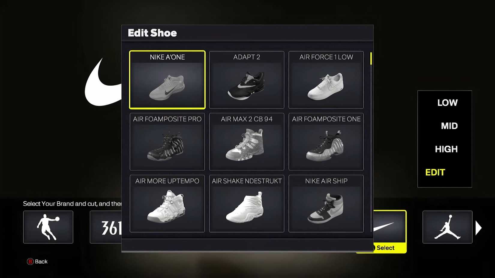 NBA 2K26 Custom Shoes Nike