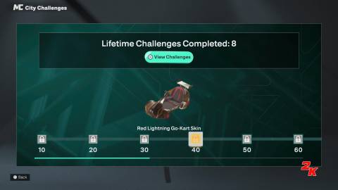 NBA 2K26 Go Kart Lifetime Challenges