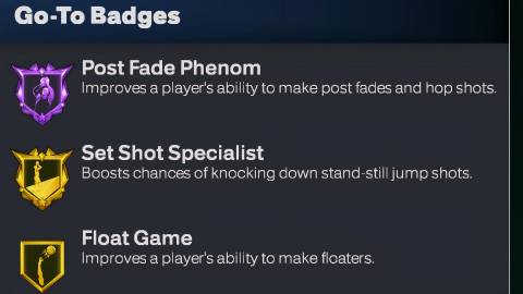 NBA 2K26 Go To Badges 7'4