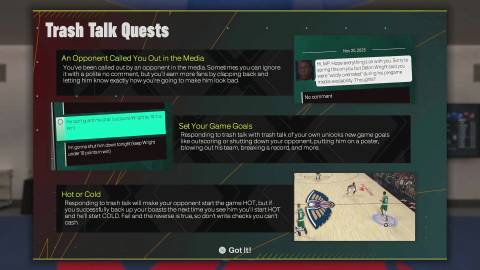 NBA 2K26 Trash Talk Quests