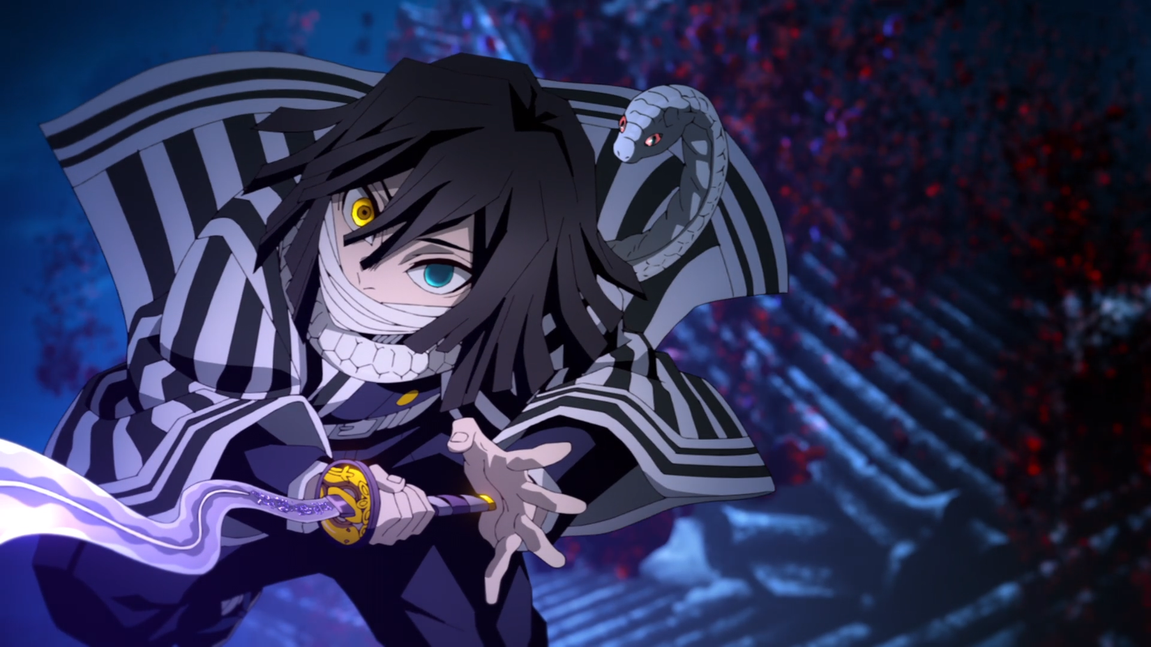 Obanai Iguro in Demon Slayer