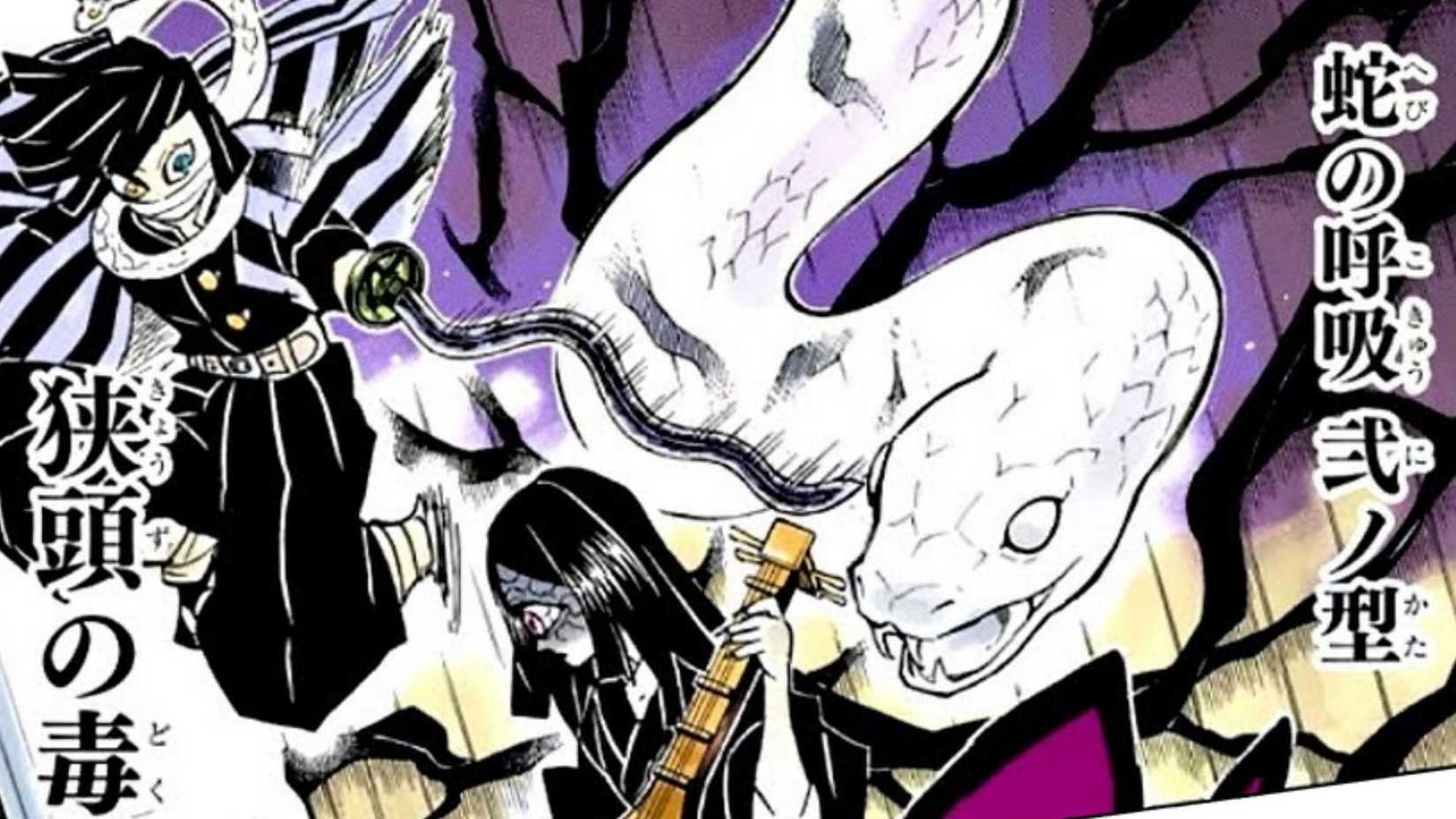 Obanai uses snakes for breathing - ghost slayer