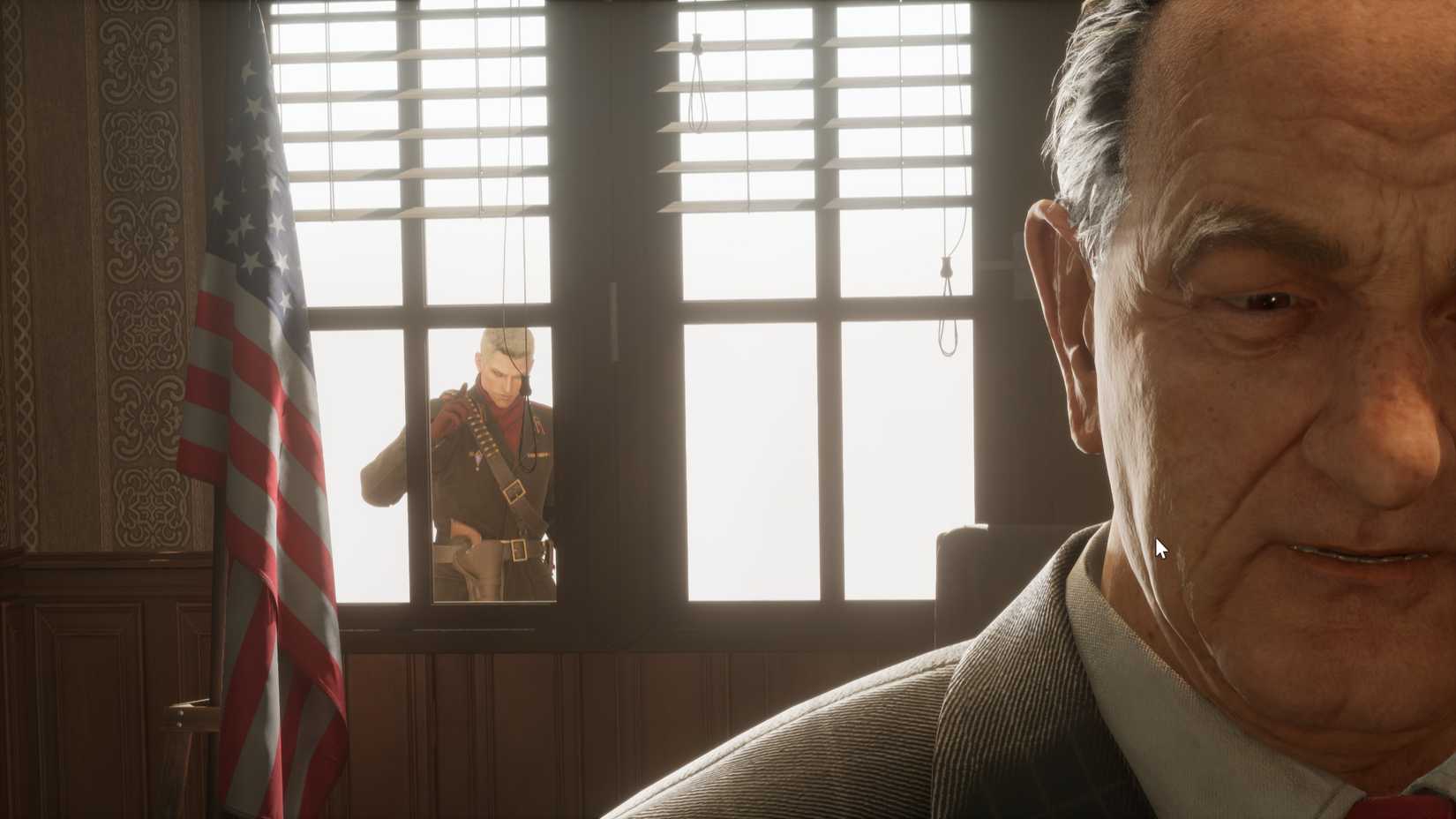 ocelot watches snake