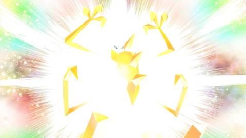 Official art of Necrozma undergoing through Ultra Burst - Pokemon Ultra Sun and Ultra Moon