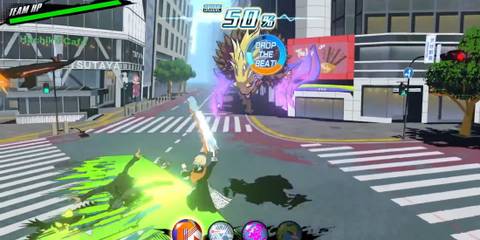 Official screenshot of the game's over-the-top combat - NEO The World Ends With You