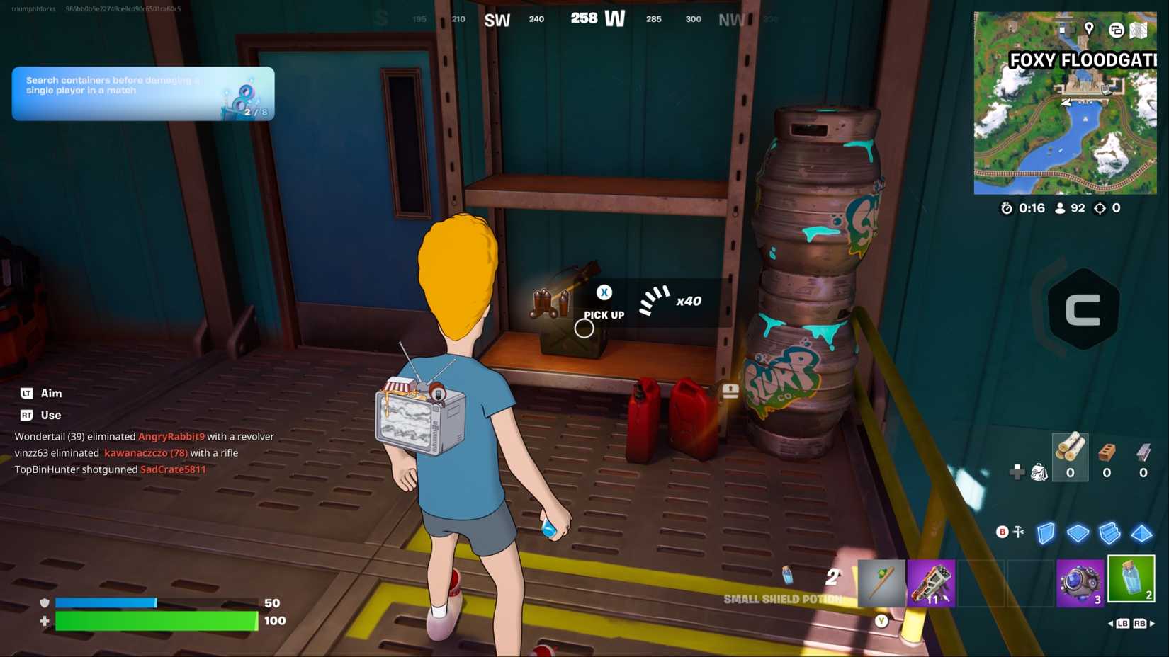 opening containers birthday quests fortnite