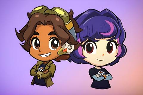 An Overwatch 2 spray accused of using AI art