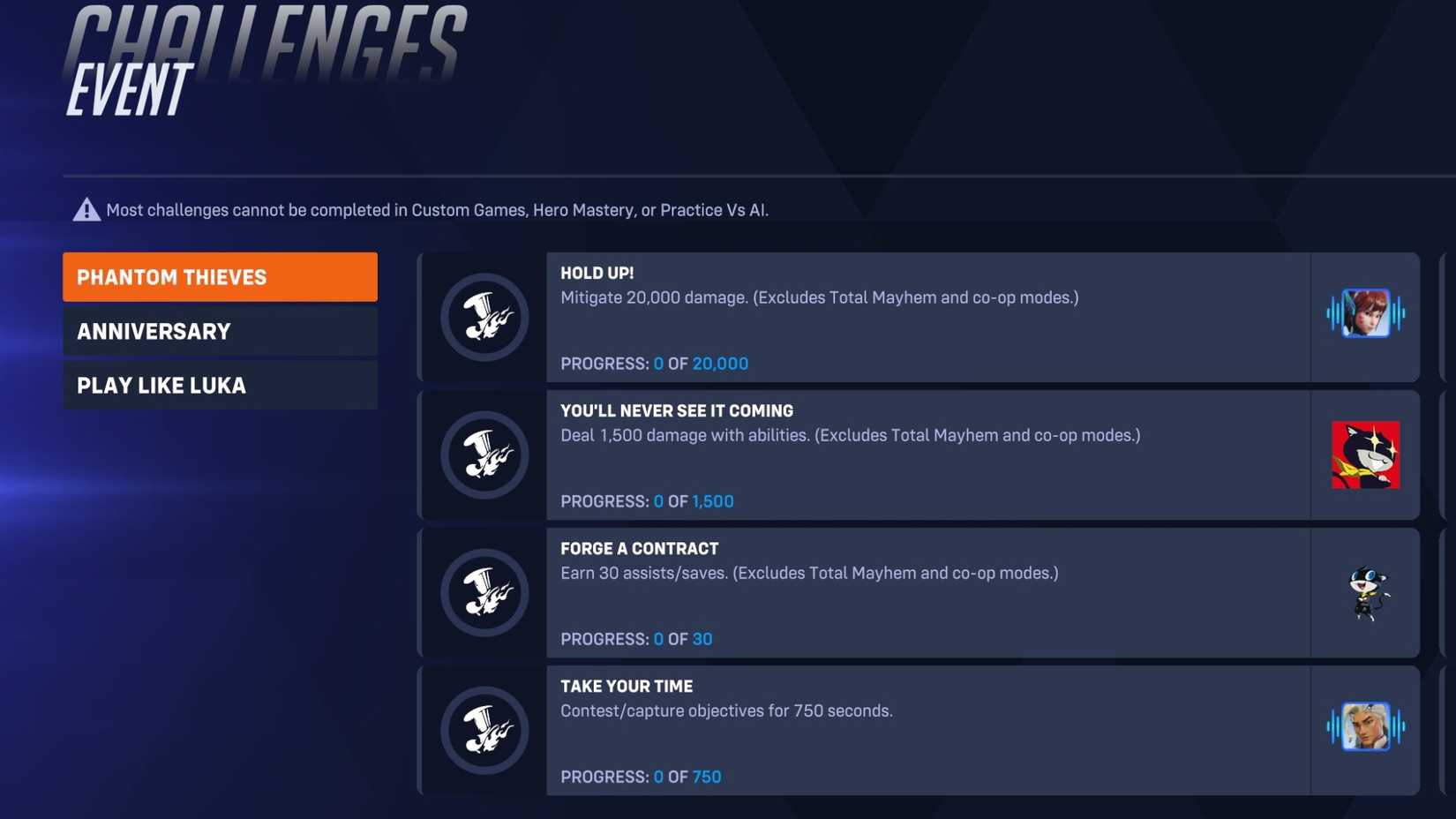Overwatch 2 Phantom Thieves Challenges-1