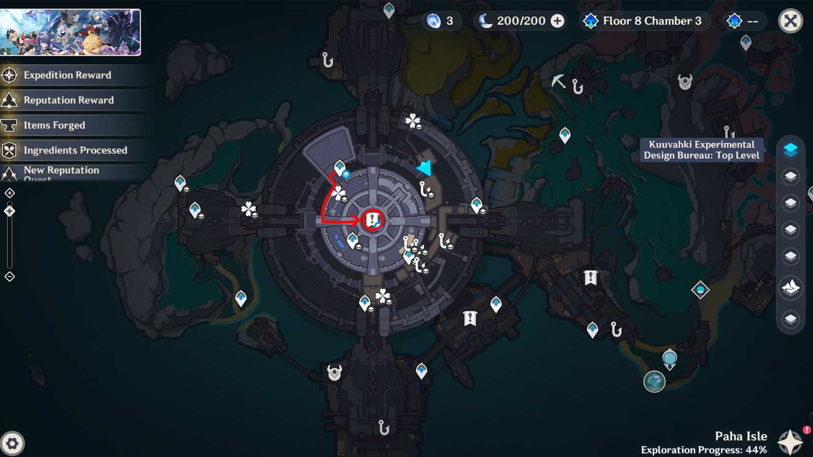 pahal isle luxurious chest location 1 in genshin impact