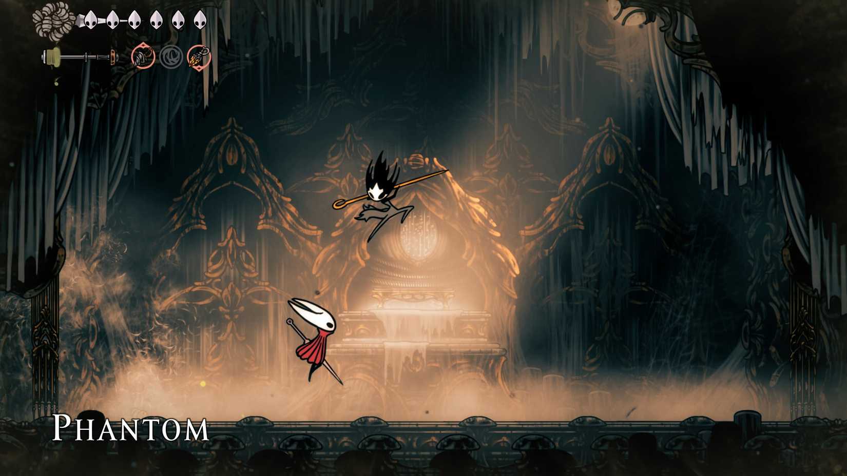 Luta contra o chefe fantasma Silksong  Silksong – Guia para desbloquear a habilidade Ponto Cruz no Dropraro