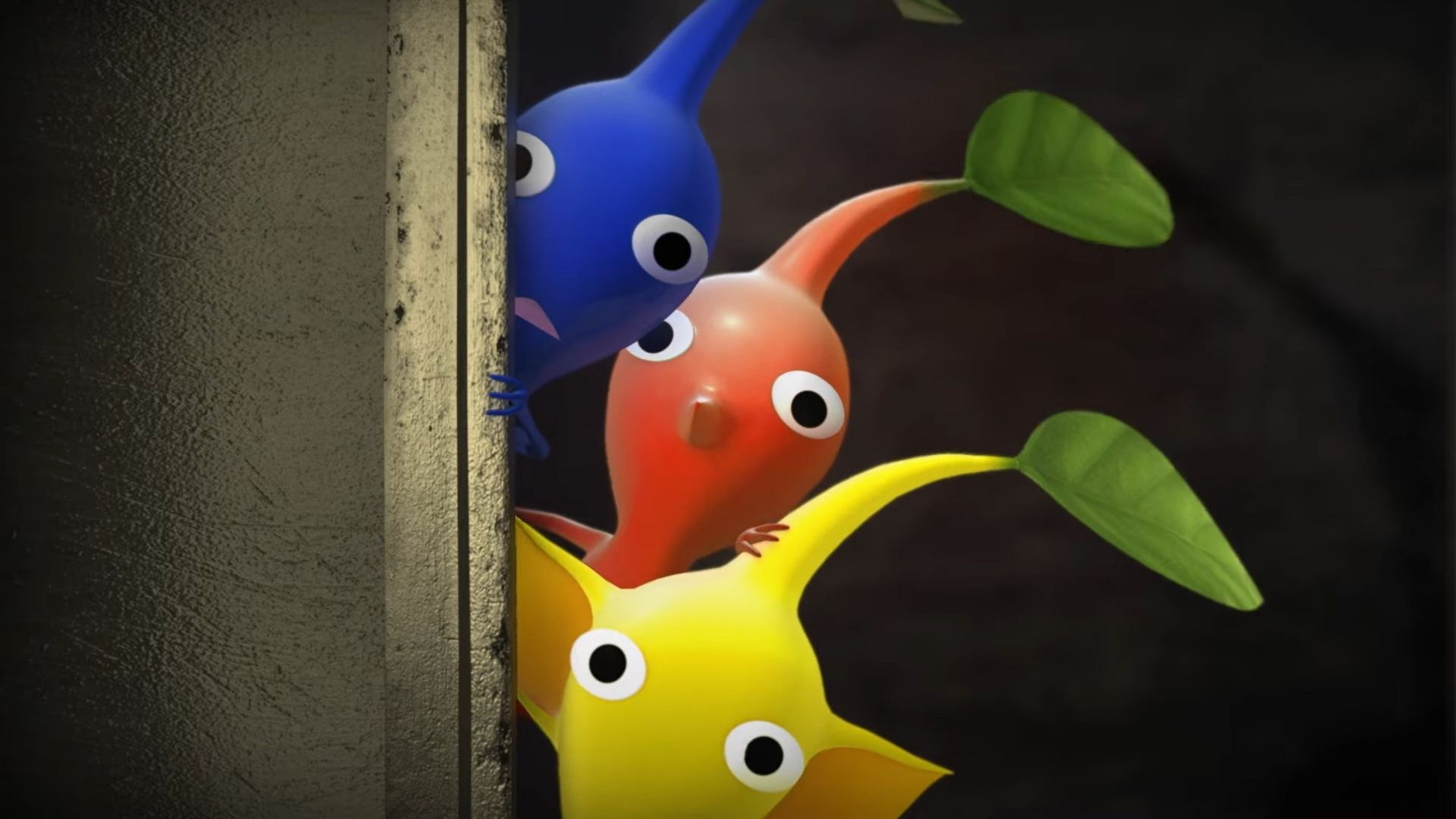 Pikmins reunidos em um portal no curta-metragem de Pikmin