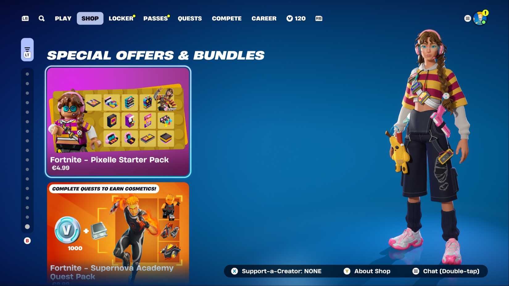 pixelle bundle in item shop fortnite