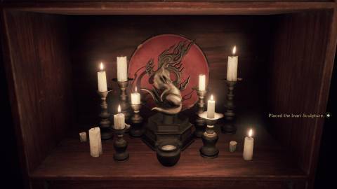 Placing Inari Sculpture Silent Hill f