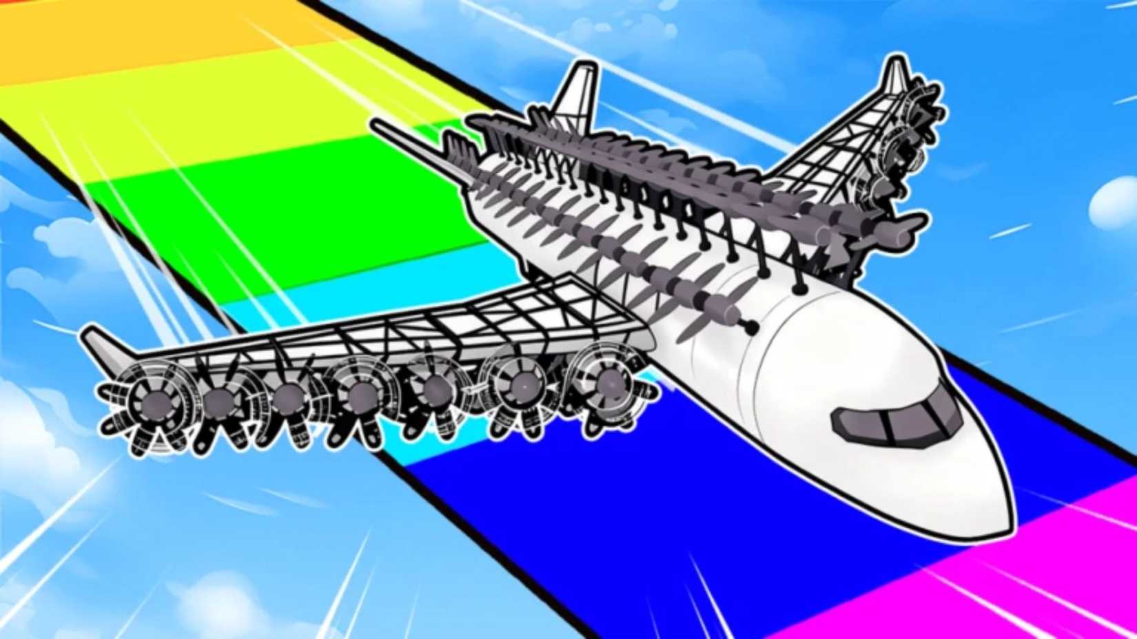 Plane Race with 99 Propellers - plane