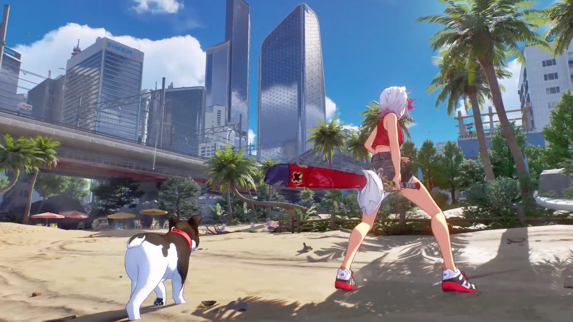 Bermain baseball di game Ananta yang kemungkinan dari NetEase Games