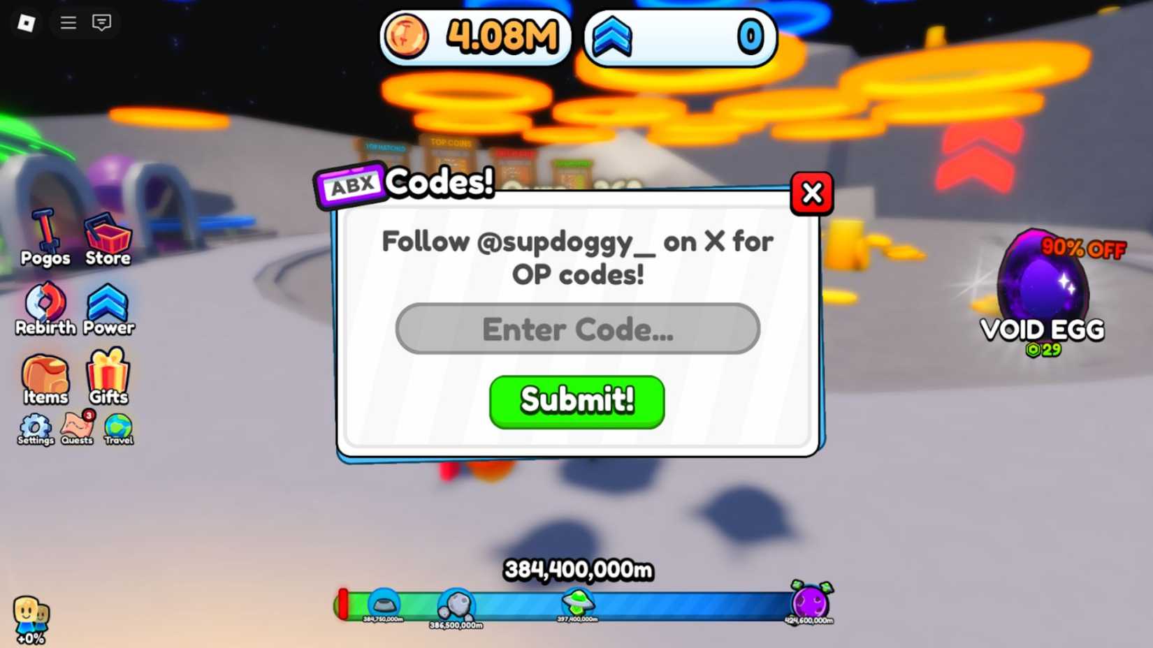 Pogo Simulator 2 the codes tab