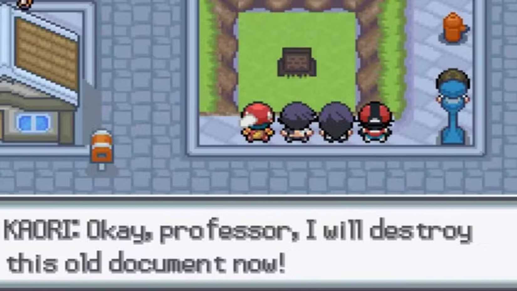 Pokemon Light Platinum Four Trainers Starting Town