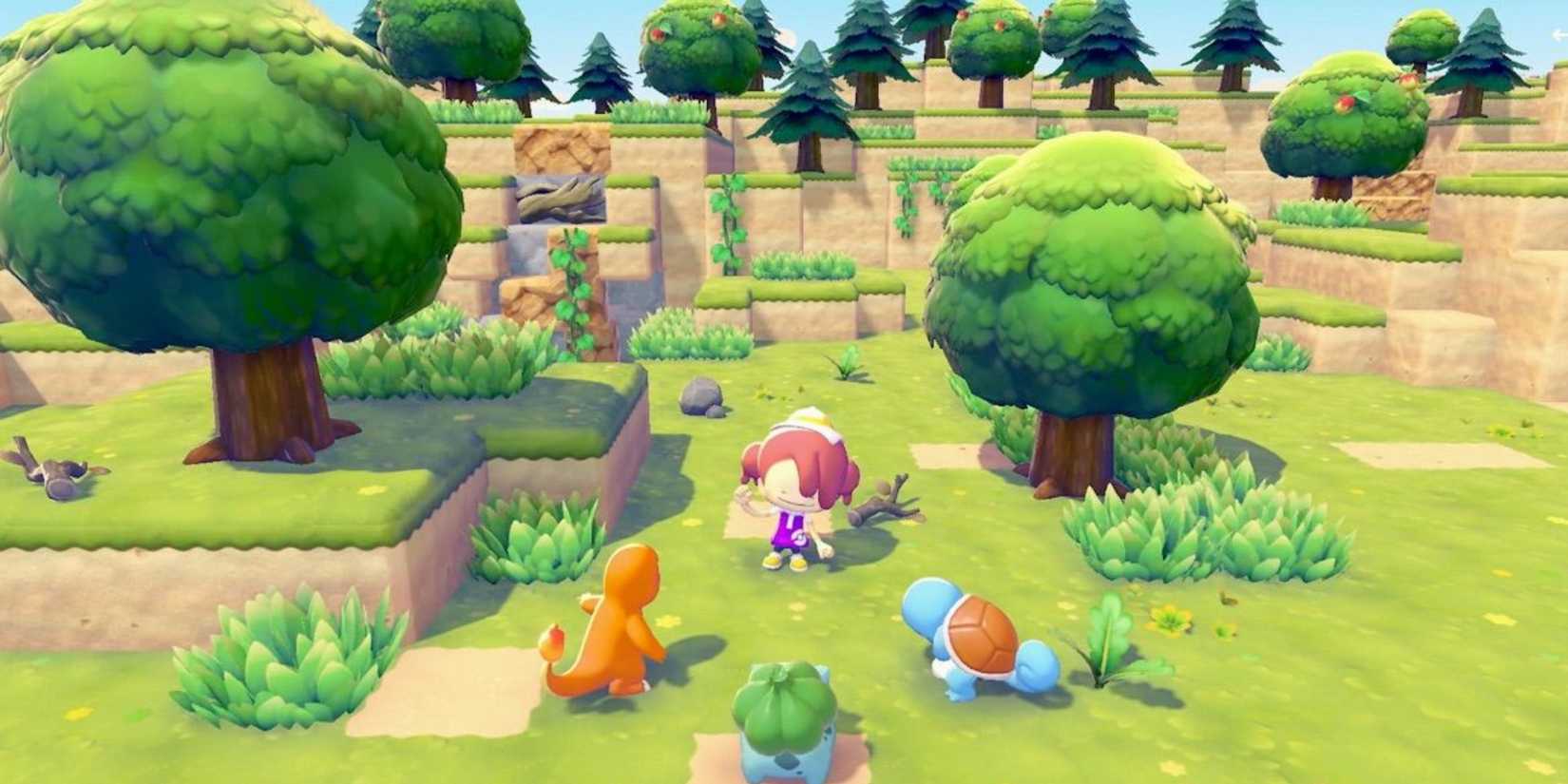 Screenshot Pokemon Pokopia yang menunjukkan kehidupan di dalam game