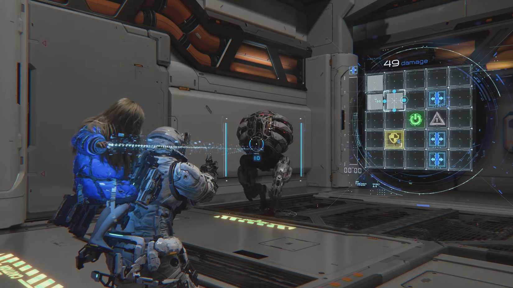 pragmata-gameplay-shows-combat-and-hacking-puzzles-game-rant-basic-enemy-hack