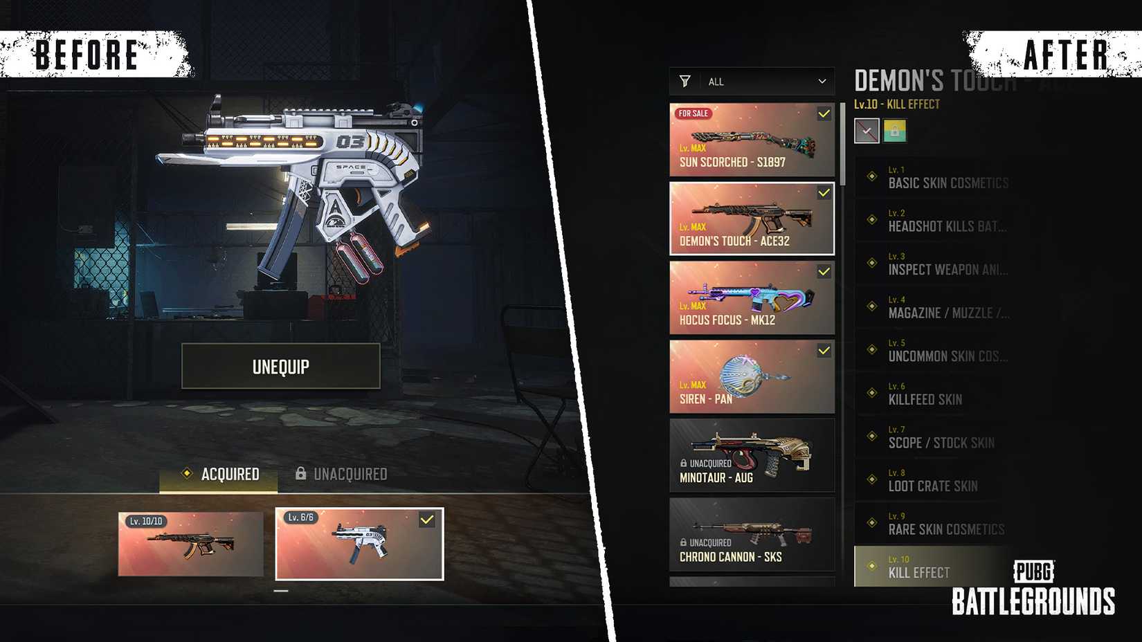 PUBG Battlegrounds Update 37.2 Patch Notes Hideout before and after changes