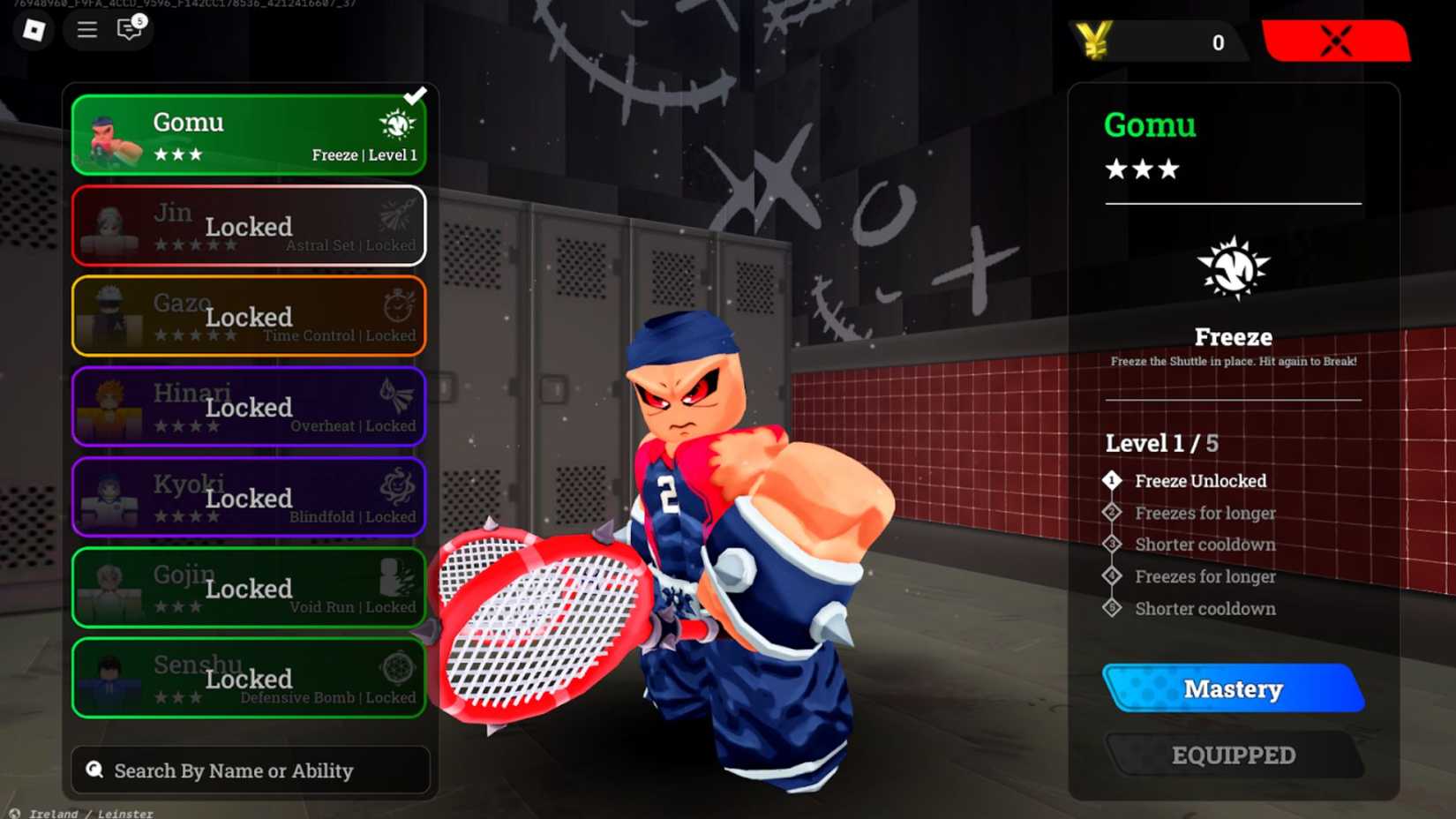 Racket Rivals Gomu