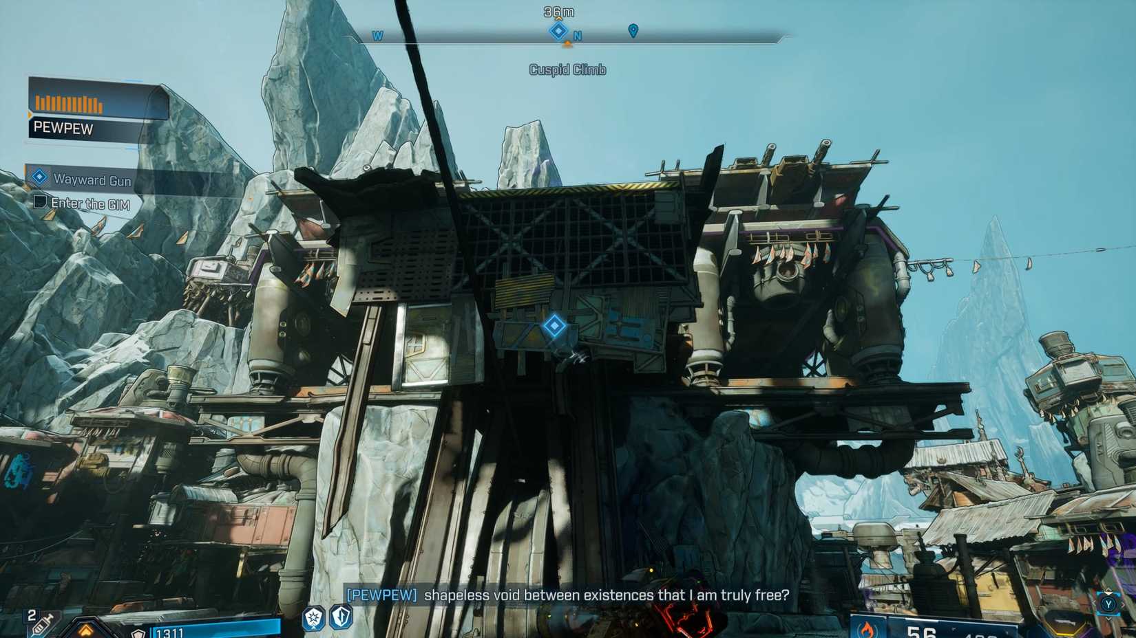 Reaching GIM Wayward Gun Quest Borderlands 4