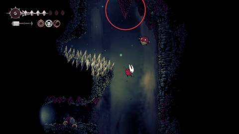 red breakable cone in hollow knight silksong (2)