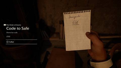 Ricci Basement Safe Code Indiana Jones Order of Giants