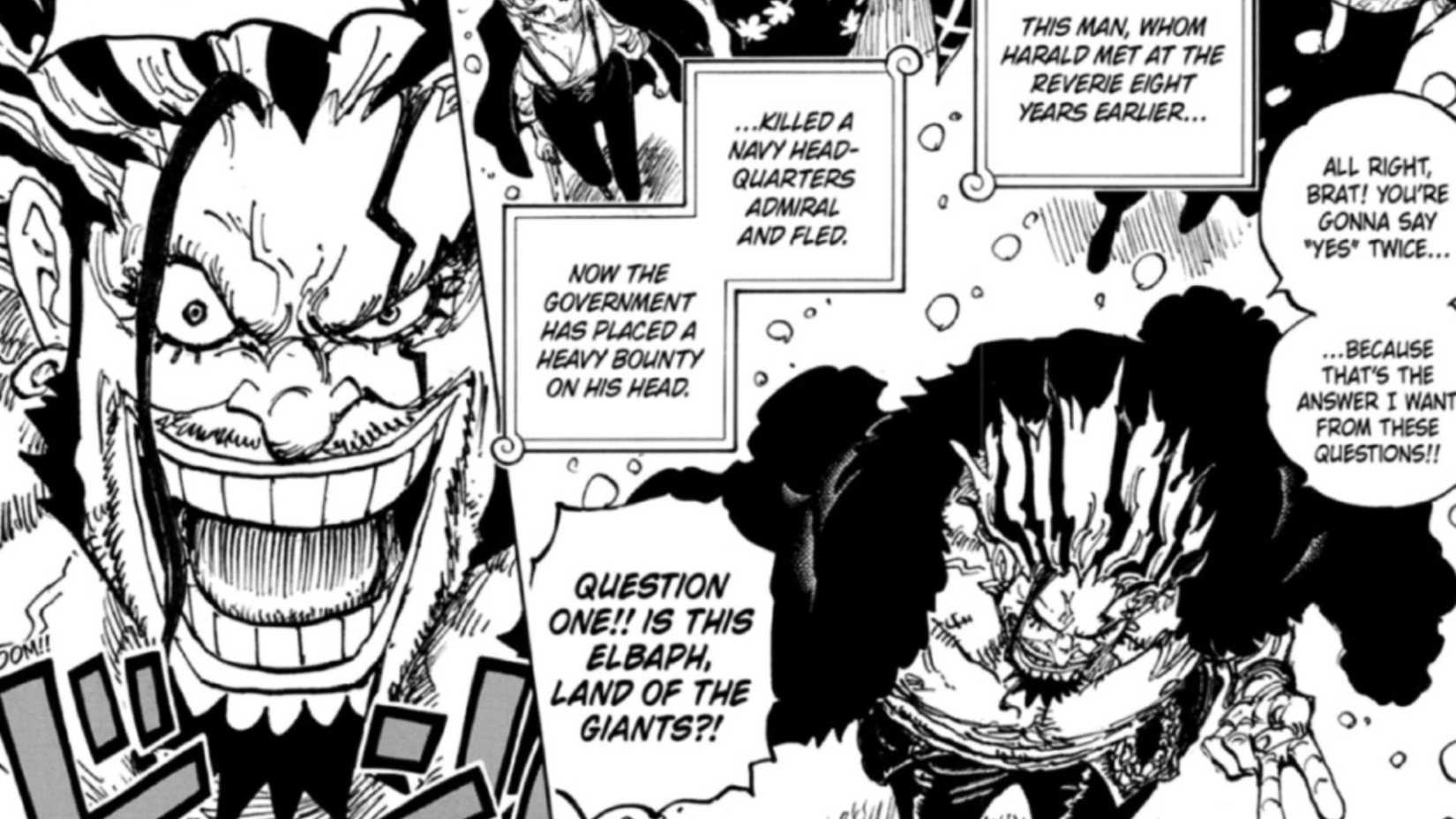 Rock D. Xebec arrives at Elbaf - One Piece